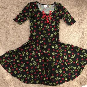 Lularoe Nicole Dress Ladybugs